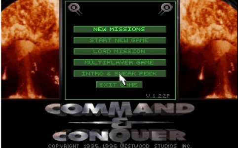 Command and Conquer Menu Picture of Command and Conquer Menu